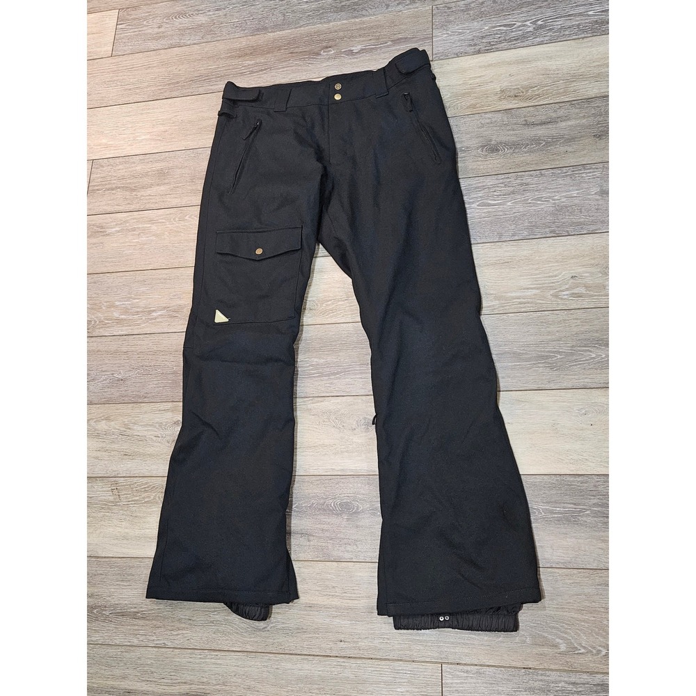 Quiksilver Utility Collection Snow Pants Mens XL Slim Fit Quiktech 10K Black